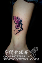 完蝴蝶仙子纹身